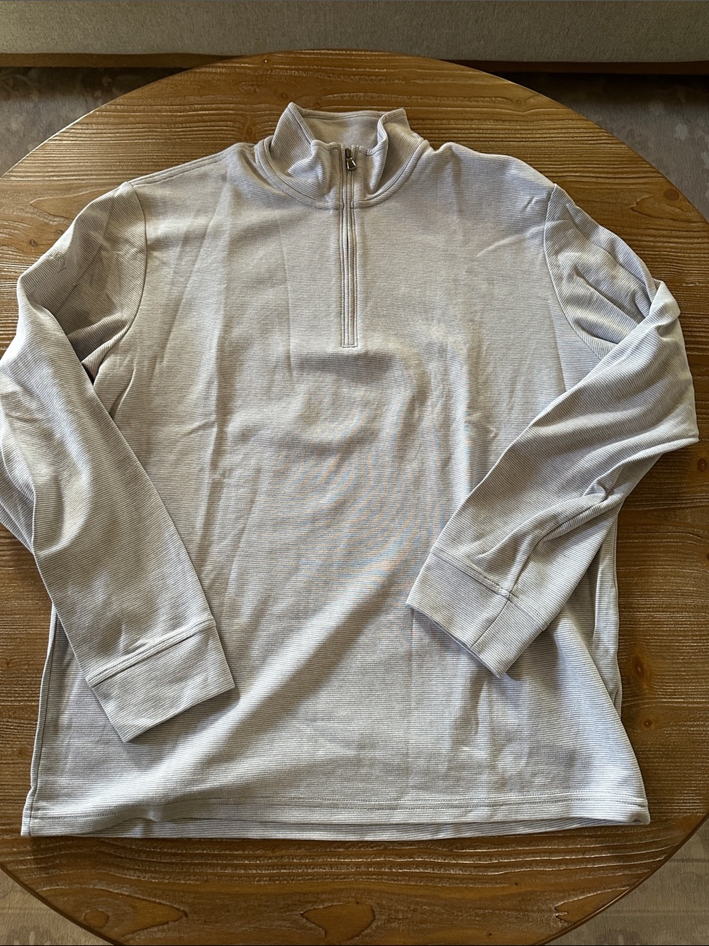 Vineyard Vines Men's Light Gray Half-Zip Pullover size large